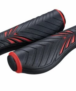 BIKE ATTITUDE Håndtag Sæt Rød/sort Med Gel