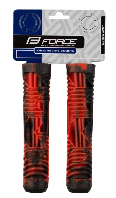 Force BMX145 Gummihåndtag Sort/Rød