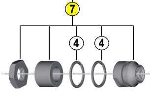 Shimano Låsemøtrik Til FH-T3000 1 Shimano Låsemøtrik Til FH-T3000