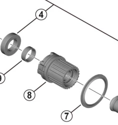 Shimano Micro Spline Kassettehylster MT410