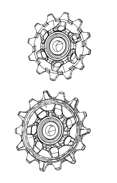 Sram NX Eagle Pulleyhjul 1x12 1 Sram NX Eagle Pulleyhjul 1x12