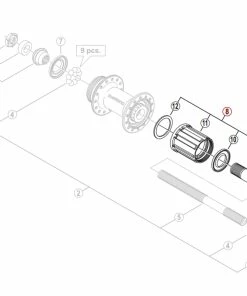 Shimano Kassettehylster WH-MT15 (A Eller AR)